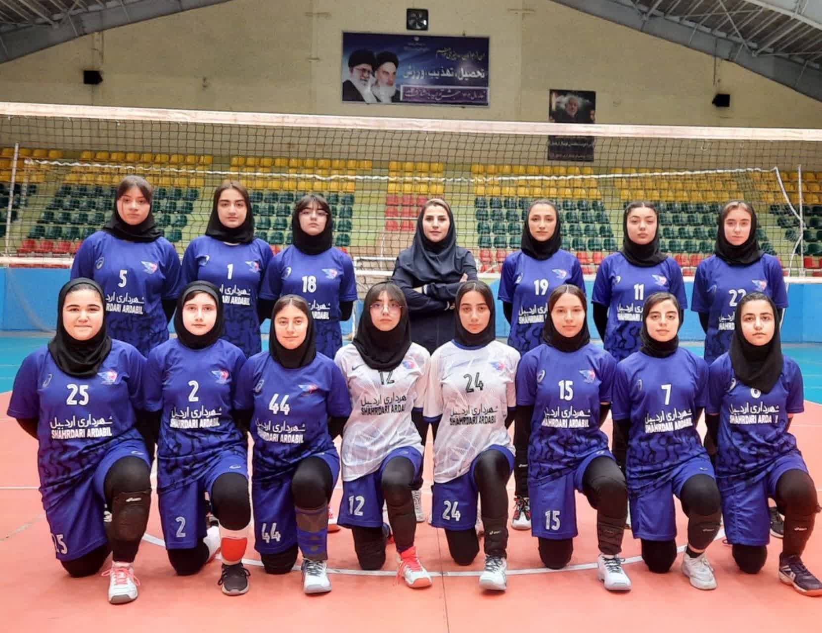 درخشش دختران والیبالیست شهرداری در اردبیل/ از نایب قهرمانی در استان تا حضور در مسابقات کشوری